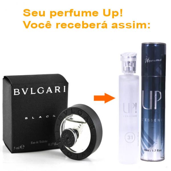 Perfume UP! Essência do Bvgari Black. 50ml